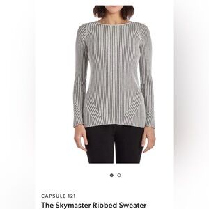 Capsule 121  The Skymaster Gray Ribbed Sweater